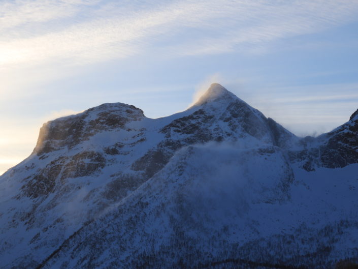 paysages hiver montagnes soleil norvège