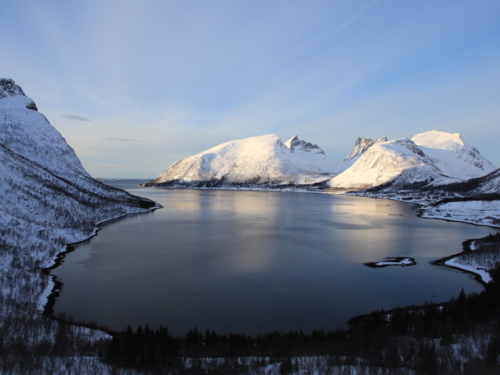 paysages hiver fjord bergsboten norvège